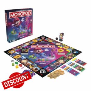 Monopoly: The Super Mario Galaxy Movie Edition Board Game I Fun Family Games for Children