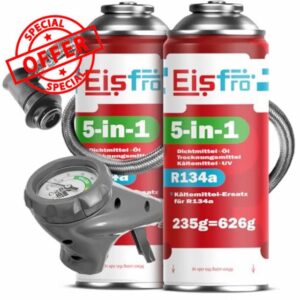 5in1 - Air Conditioning Recharge R134a + Hose