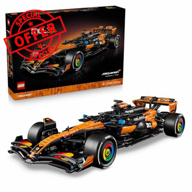 LEGO Technic McLaren MCL39 F1 Car Model Kit for Adults - Collectible Formula 1 Building Set w/ V6 Engine