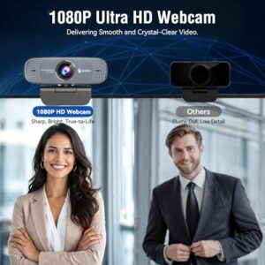 Plug&Play Laptop Webcam w/Zoom/Teams/Skype/Google Mee