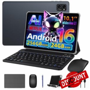 Android 16 Tablet with Keyboard