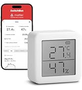 SwitchBot Smart Room Thermometer Hygrometer Sensor Plus, Wireless Digital Indoor Temperature Gaug...