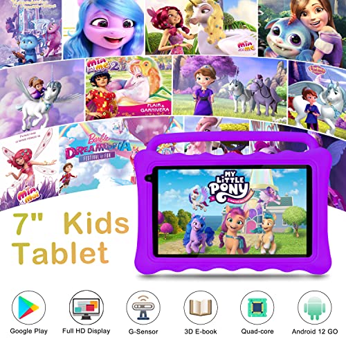 Toddler Tablets with Shockproof Protective Case
