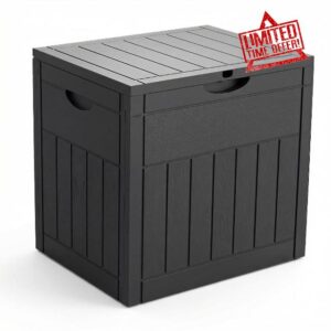 VOUNOT® 126L Outdoor Storage Box with Lid