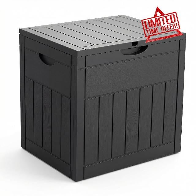 VOUNOT® 126L Outdoor Storage Box with Lid
