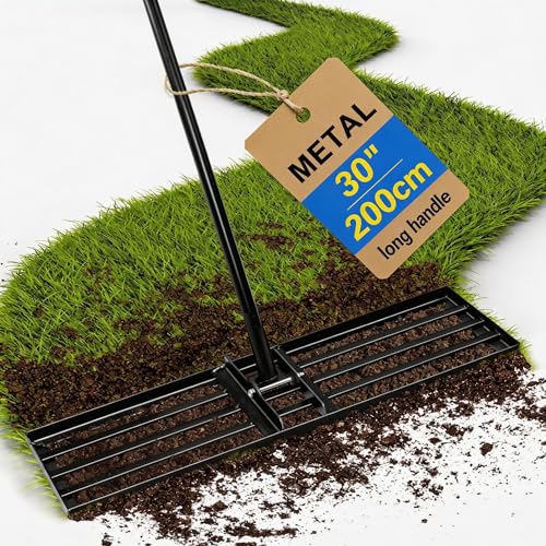 76cm x 25cm Heavy Duty Metal Leveller with 200cm Ergonomic Long Handle