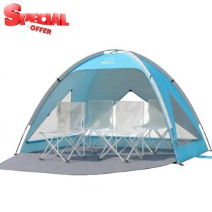 Wolfwise Large Beach Tent Sun Shelter for 3-4 Person
