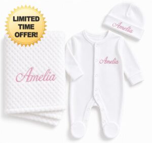 Personalised Baby Gift Set for Newborn Baby