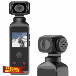 COYEUX Sports Pocket Camera with 3-Axis Gimbal Stabilizer