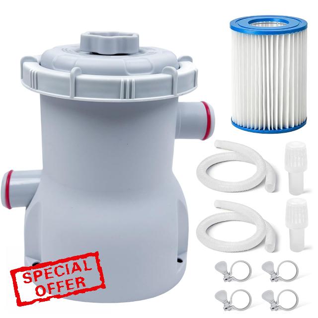 300 Gallons Pool Filter Pump Above Ground