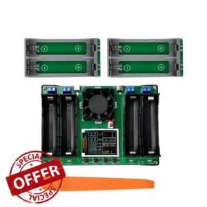 MAh LCD Display for Battery Capacity Tester 4CH Lithium Digital for Battery Detection Module for 18650/217