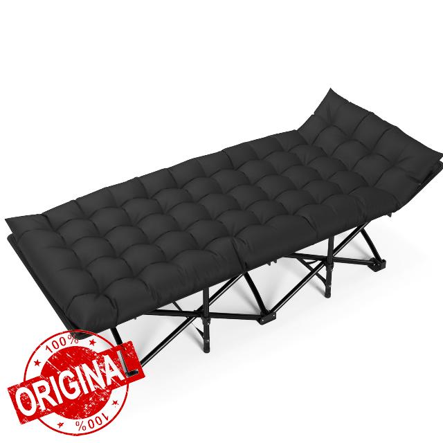 Folding Camping Bed for Adults – 69.3x 25.2" Travel Camp Bed with 1200D Oxford Fabric