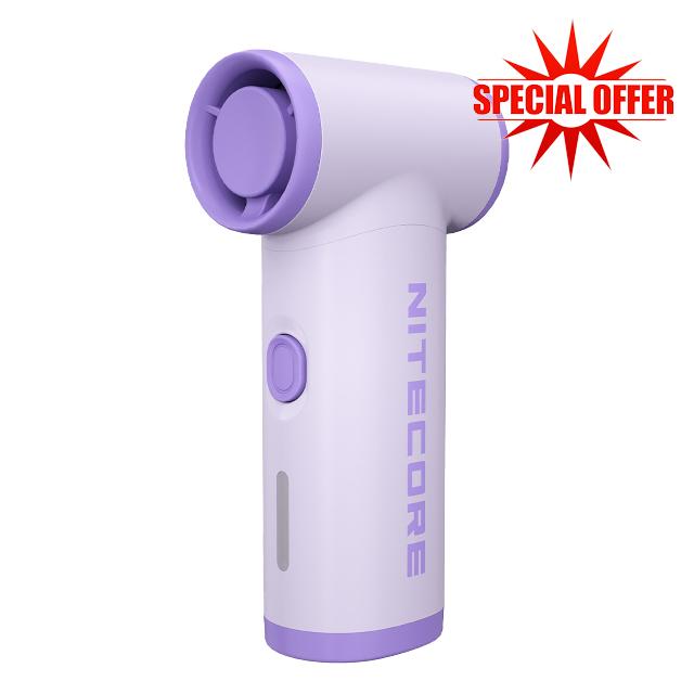 Nitecore NEF nano Palm-Sized High Speed Handheld Fan (Purple)