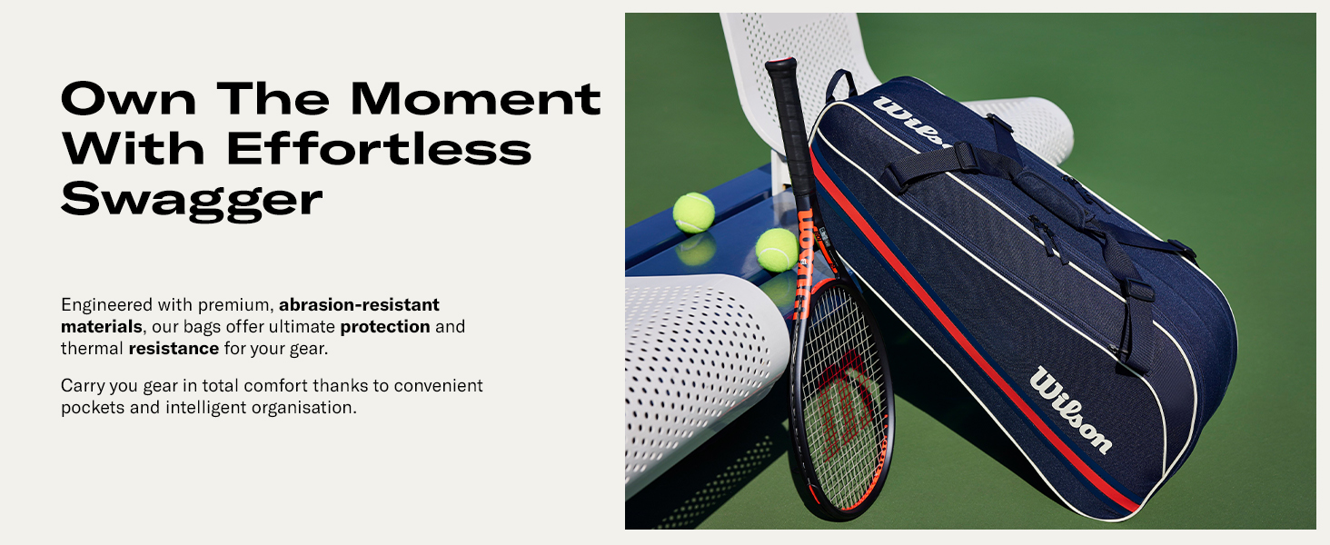 Text reads 'Own The Moment with Effortless Swagger.' Product image shows dark patterned apparel item displayed on white background with green and black design elements.