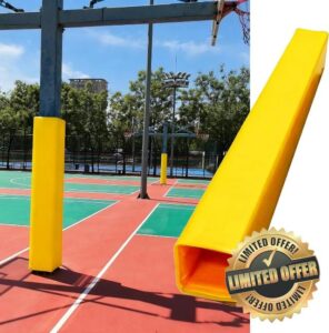 Wrap Around Basketball Pole Pad 7ft High Foam Pole Wrap Square Post Crash Pad for Player Safety