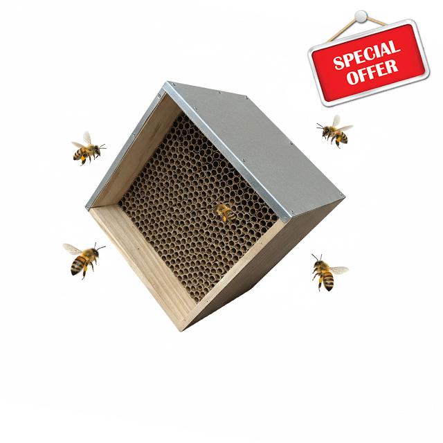Relaxdays Bee Hotel with Pine Wood