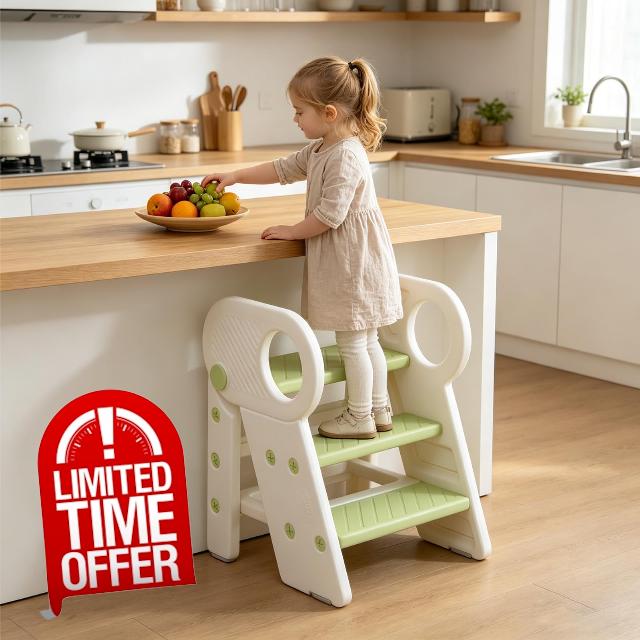 Toddler Step Stool with Handles