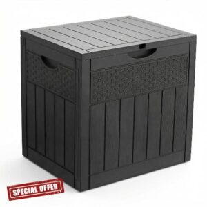 VOUNOT® 126L Outdoor Storage Box with Lid