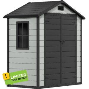 YITAHOME 6.2 x 3.4 FT Outdoor Storage Shed with Vents & Window