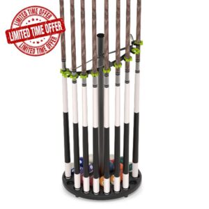 BOOSTEADY Premium Pool Cue Rack Holds 10 Sticks