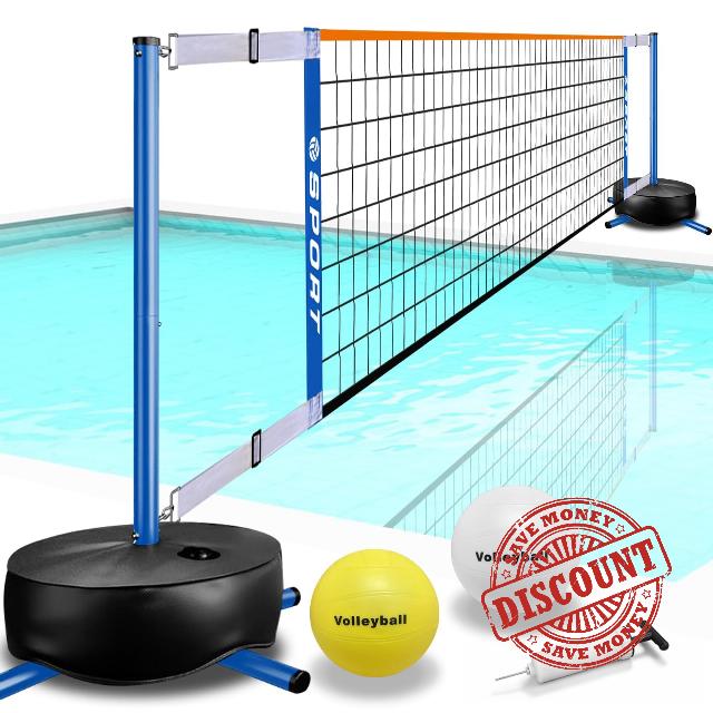 Volleyball Net System – Adjustable 15-25ft for Indoor & Outdoor Use