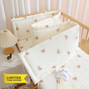 Breathable Cot Bumper & Toddler Bed Guard Set