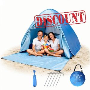 Pop Up Beach Tent Large for 3-4 Person