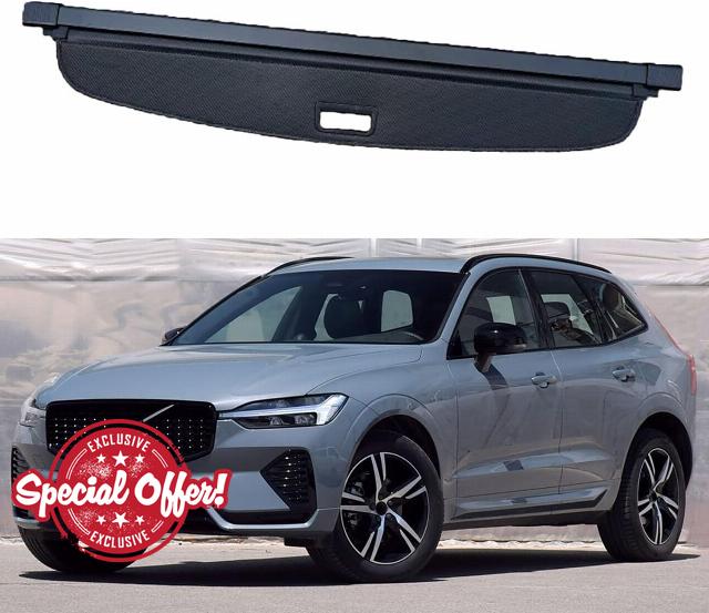 Rear Boot Cargo Cover Curtain For Volvo XC60 2018-2024