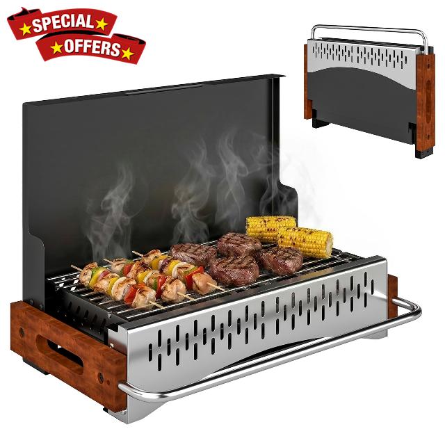 Outsunny Portable BBQ Grill