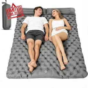 Double Sleeping Pad with Built-in Foot Pump