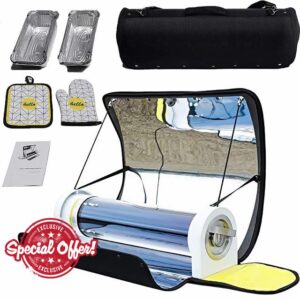 Solar Oven BBQ Cooker - Compact Portable 4.5L Camp Stove for Outdoor Cooking