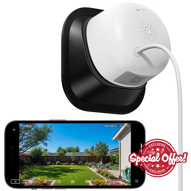 wansview 2K Window Security Camera - 2.4GHz & 5GHz WiFi Indoor Cameras for Home Security