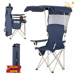 Portable Folding Camping Chair with Canopy