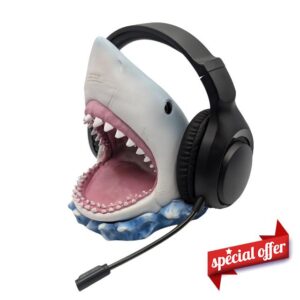 Jaws Official Licensed Headphone Stand. Hand Painted. Made From High Density Resin. Keep Your Headphones Safe And Tangle-Free. Fits All Styles And Designs.