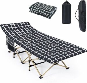 Folding Camp Beds for Adults with Cushion