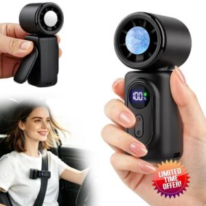 Portable Handheld Turbo Fan with Ice Cooling