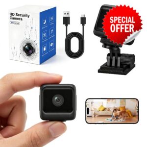 Hidden Camera 1080P HD Mini Spy Camera - Small Wireless Indoor Security Camera with 8-Hour Battery