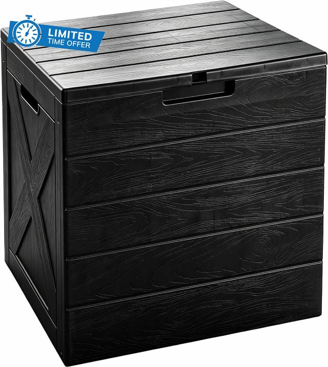 Aweather Garden Storage Box 118L – Weatherproof Outdoor Plastic Storage Box with Lid