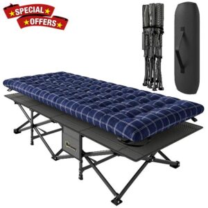 Outsunny Camping Cot with Soft Pad