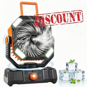 The Fellie Camping Fan with LED Light