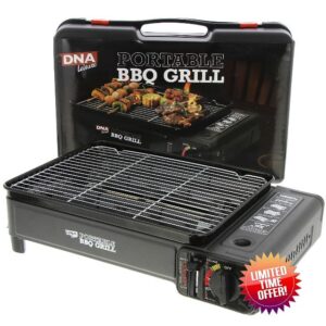 Portable Camping Stove & BBQ Grill – Butane/LPG Tabletop Gas Cooker for Camping