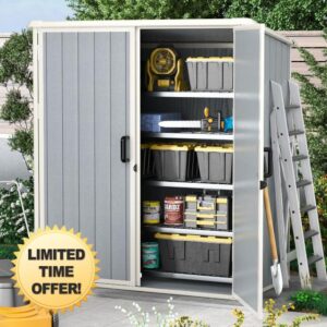 Aoxun 5x3 FT Outdoor Storage Shed with Floor