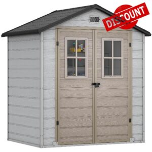 DWVO 6x4.4ft Outdoor Storage Shed