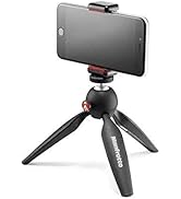 Manfrotto MTPIXIMII-B, PIXI Mini Tripod with Handgrip for Compact System Cameras, Made in Italy, ...