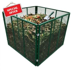 Relaxdays Metal Garden Composter with Steel Mesh