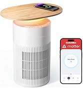 SwitchBot Air Purifier with Night Light, CADR 400m³/h for up to 83㎡, 3-Layer Filtration System re...