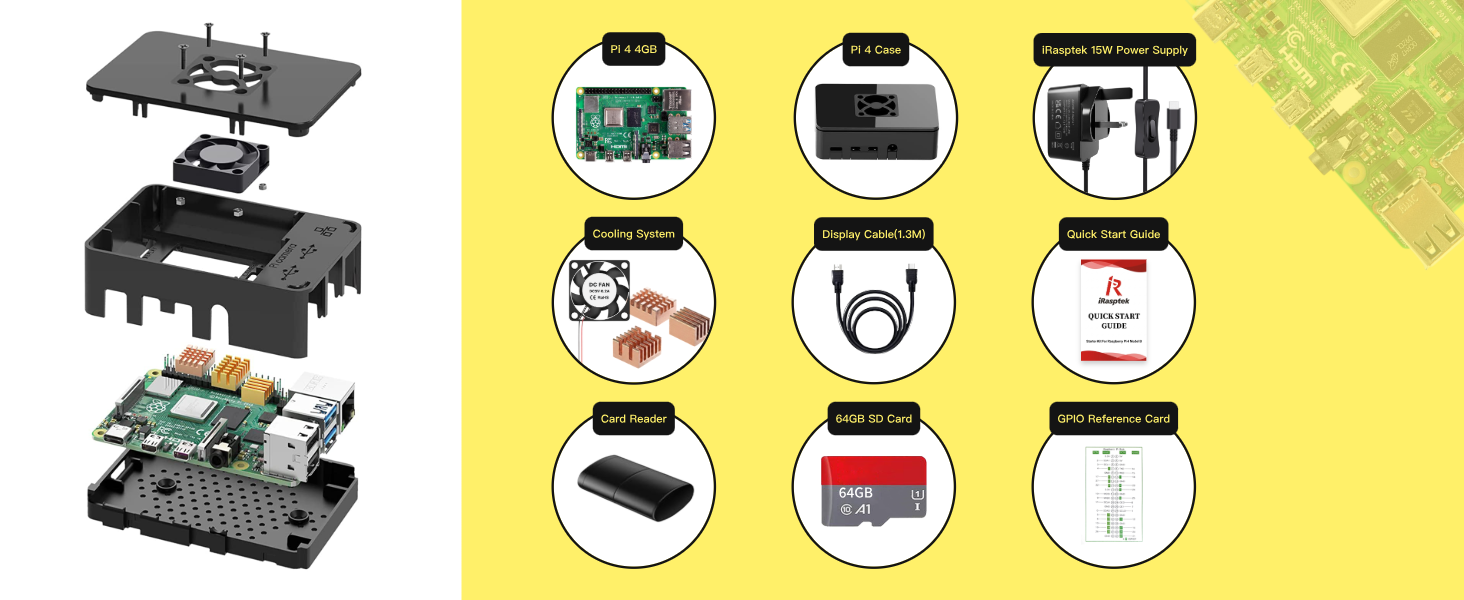 Numbered component diagram (1-6) displaying electronic circuit boards, microchips, and black plastic encased modules arranged in grid layout, showing internal hardware components.