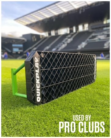 QUICKPLAY Replay Boombox Football Rebound Board - Portable Dual Surface Rebounder with Adjustable...
