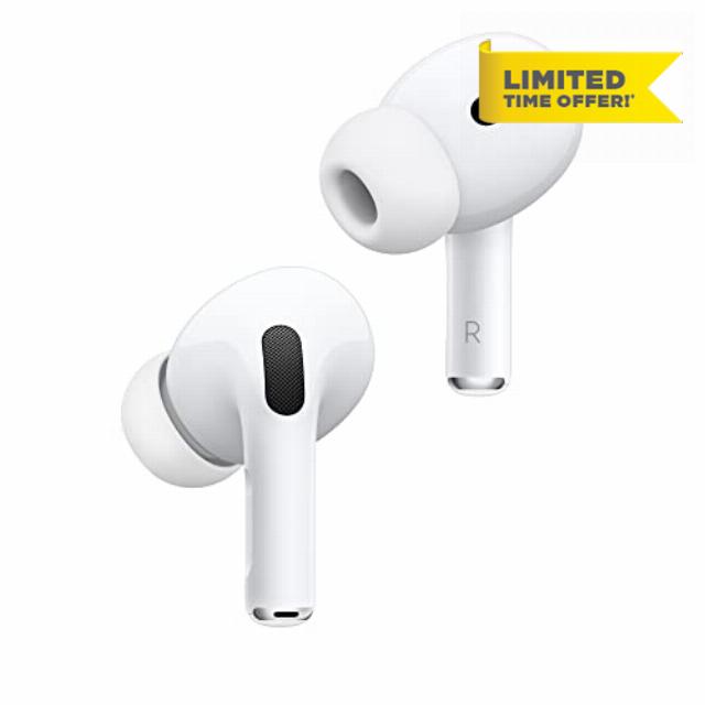 Apple AirPods Pro (2nd generation) ​​​​​​​with MagSafe Charging Case (Lightning) (Renewed)