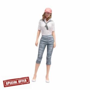 1:18 Scale Stylish Woman Miniature Figure Small Miniature Scene Figurine